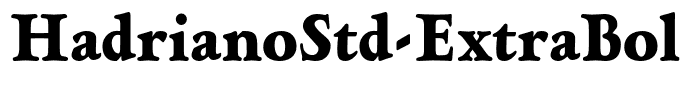 HadrianoStd-ExtraBoldCond