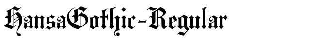 HansaGothic-Regular