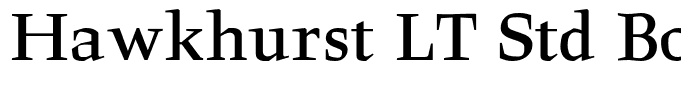 Hawkhurst LT Std Bold