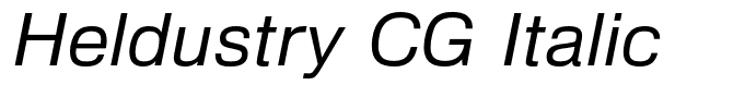 Heldustry CG Italic