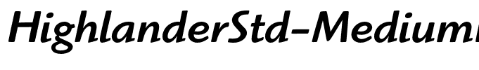 HighlanderStd-MediumItalic