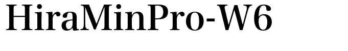 HiraMinPro-W6