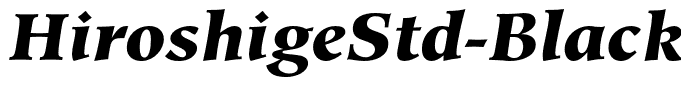 HiroshigeStd-BlackItalic(1)