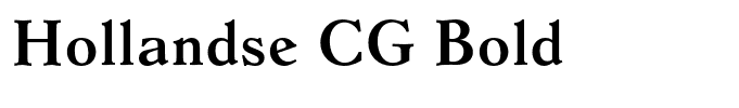 Hollandse CG Bold
