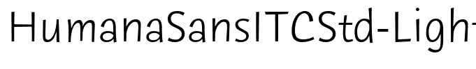 HumanaSansITCStd-Light