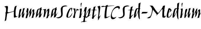 HumanaScriptITCStd-Medium