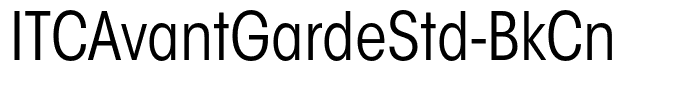 ITCAvantGardeStd-BkCn