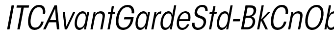 ITCAvantGardeStd-BkCnObl