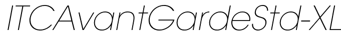 ITCAvantGardeStd-XLtObl