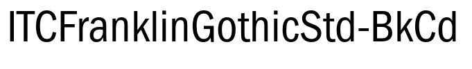 ITCFranklinGothicStd-BkCd