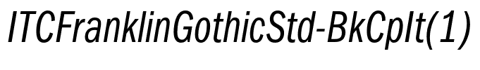 ITCFranklinGothicStd-BkCpIt(1)