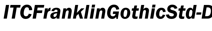 ITCFranklinGothicStd-DemiIt