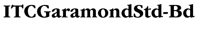 ITCGaramondStd-Bd