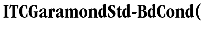 ITCGaramondStd-BdCond(1)