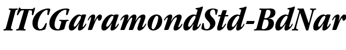 ITCGaramondStd-BdNarrowIta