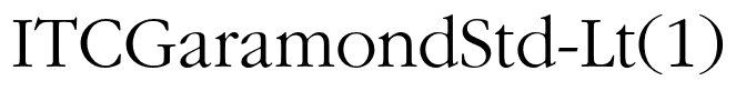 ITCGaramondStd-Lt(1)