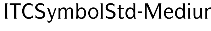ITCSymbolStd-Medium(1)