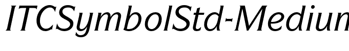 ITCSymbolStd-MediumItalic