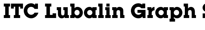 ITC Lubalin Graph Std Bold