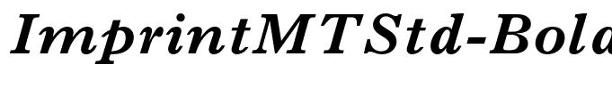ImprintMTStd-BoldItalic