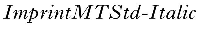 ImprintMTStd-Italic