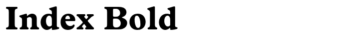 Index Bold