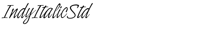 IndyItalicStd