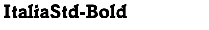 ItaliaStd-Bold