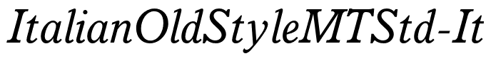 ItalianOldStyleMTStd-Italic