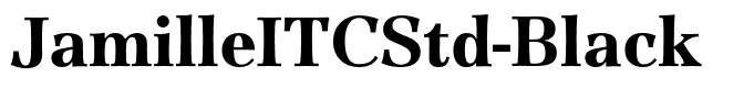 JamilleITCStd-Black