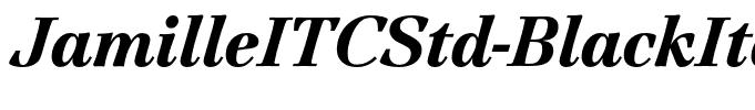JamilleITCStd-BlackItalic