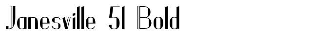 Janesville 51 Bold