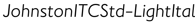 JohnstonITCStd-LightItalic