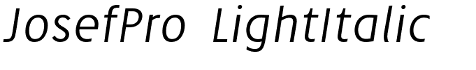 JosefPro-LightItalic