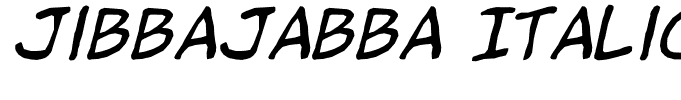 jibbajabba Italic