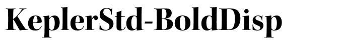 KeplerStd-BoldDisp