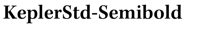 KeplerStd-Semibold