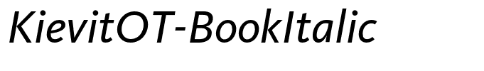 KievitOT-BookItalic