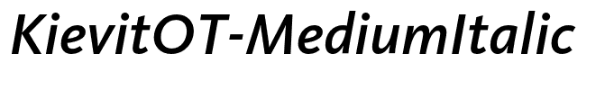 KievitOT-MediumItalic