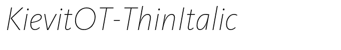 KievitOT-ThinItalic