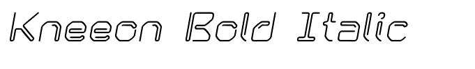 Kneeon Bold Italic