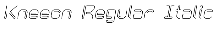 Kneeon Regular Italic