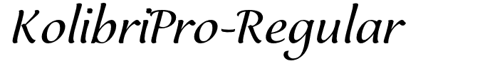 KolibriPro-Regular