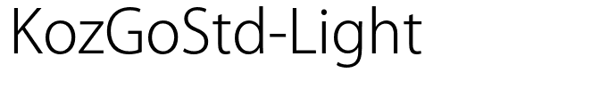 KozGoStd-Light