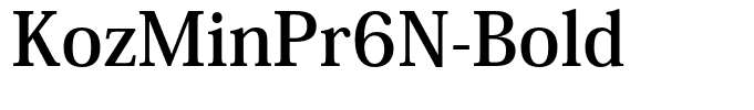 KozMinPr6N-Bold