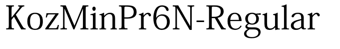 KozMinPr6N-Regular