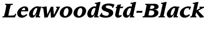 LeawoodStd-BlackItalic(1)