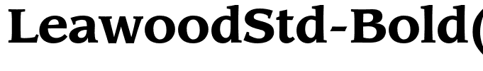 LeawoodStd-Bold(1)