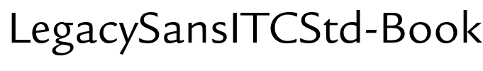 LegacySansITCStd-Book