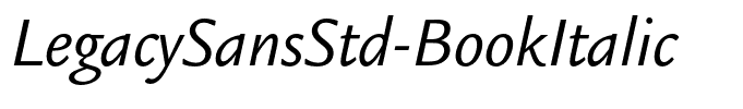 LegacySansStd-BookItalic